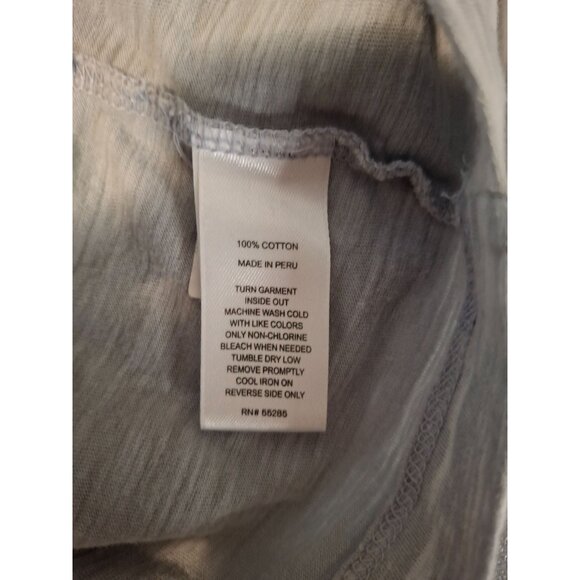 Express Mens XL TShirt Gray Defense Of Honor Henley Short Sleeve Gorpcore - Picture 4 of 7